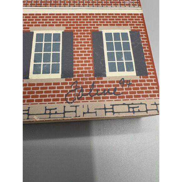 Vintage 1994 Cat's Meow New Orleans Wood Block House READ DETAILS - Picture 4 of 6